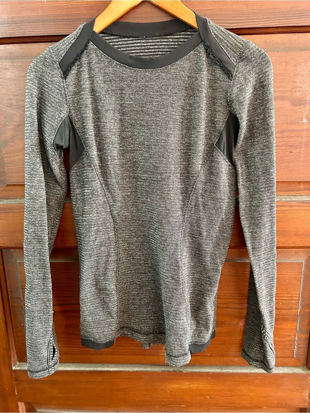 lululemon athletica Base Runner Long Sleeve Top — Black Heather - Picture 8 of 10